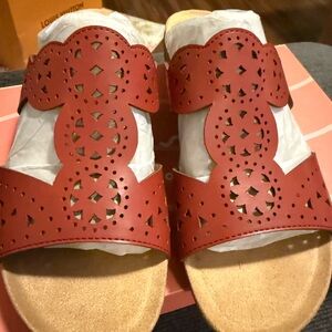 Easy Spirit Medium Red Brixton Sandals